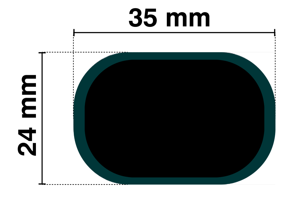 PARCHES Nº1 OVAL (24*35) 200 U