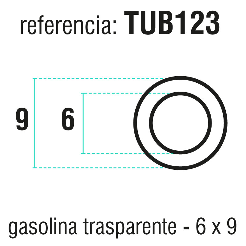 TUBO GAS TRANS (6*9) 50 M