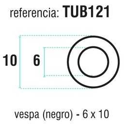 [TUB121] TUBO GAS VESP (6*10) 50 M