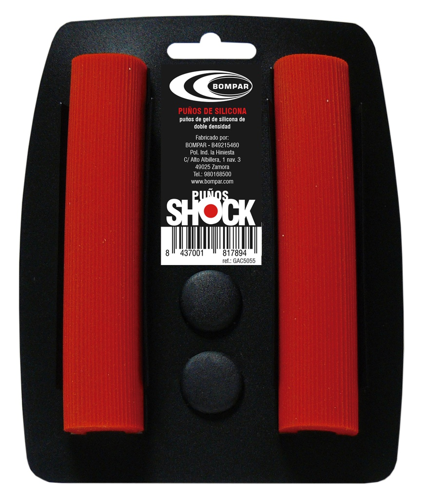 PUÑOS SILICONA SHOCK 130 ROJO