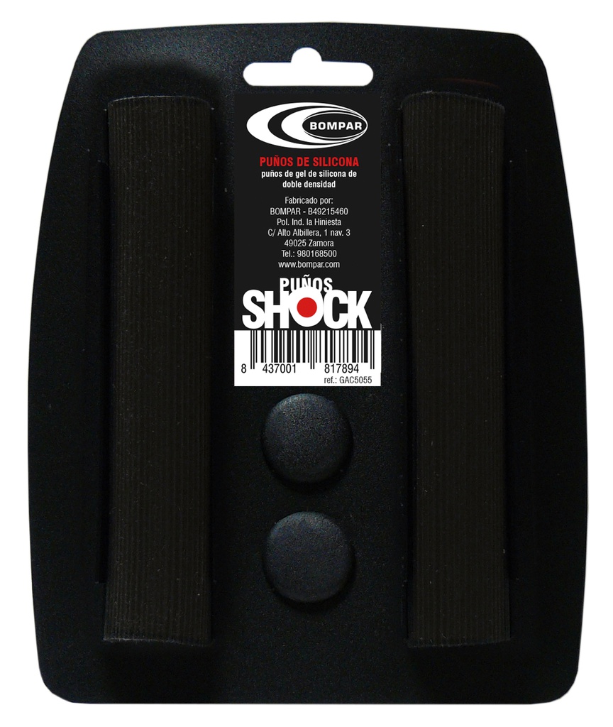 PUÑOS SILICONA SHOCK 130 NEGRO