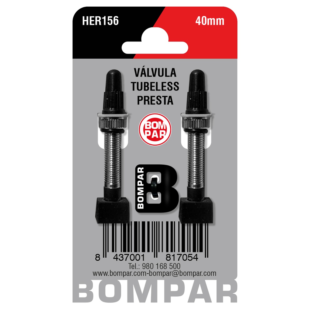 VALVULAS TUBELESS PRESTA 44 MM JGO. 2U.