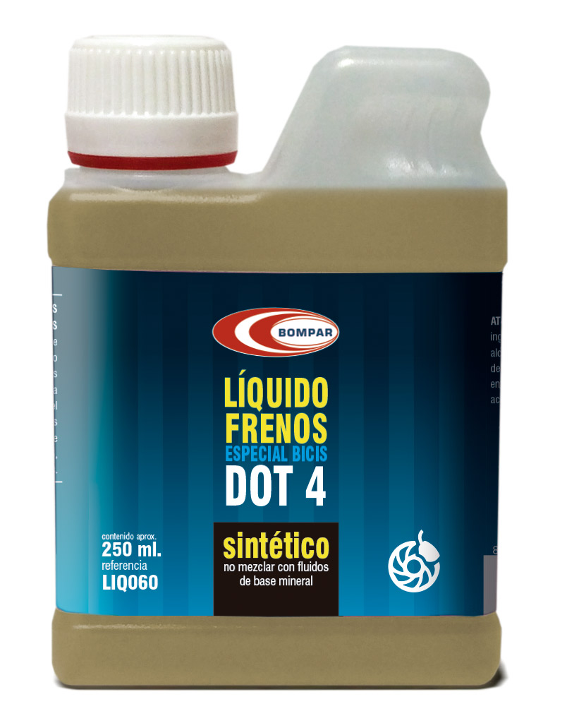 LIQUIDO DE FRENOS SINTETICO DOT4 BICI 250ml