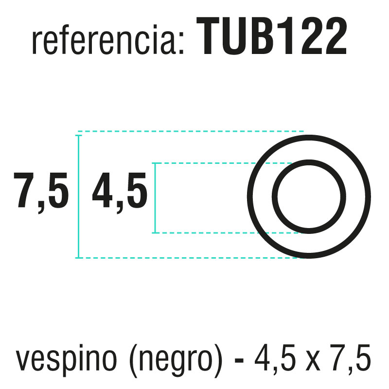 TUBO GAS VESPINO (4.5*7.5) 50 M