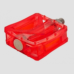 [HER122] PEDAL PLATAFORMA TRASPARENTE ROJO 9/16&quot; (copia)