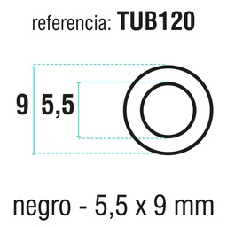 [TUB120] TUBO GAS MOBYL (9*5.5) 50 M